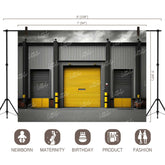 LB0590 Garage Roller shutter Backdrop